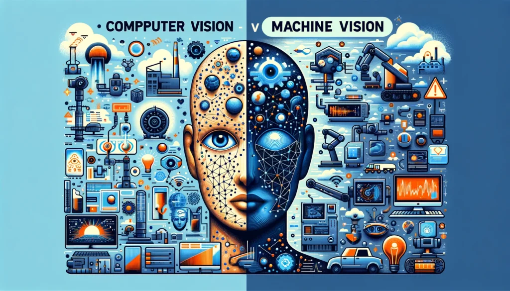The difference between computer vision and machine vision